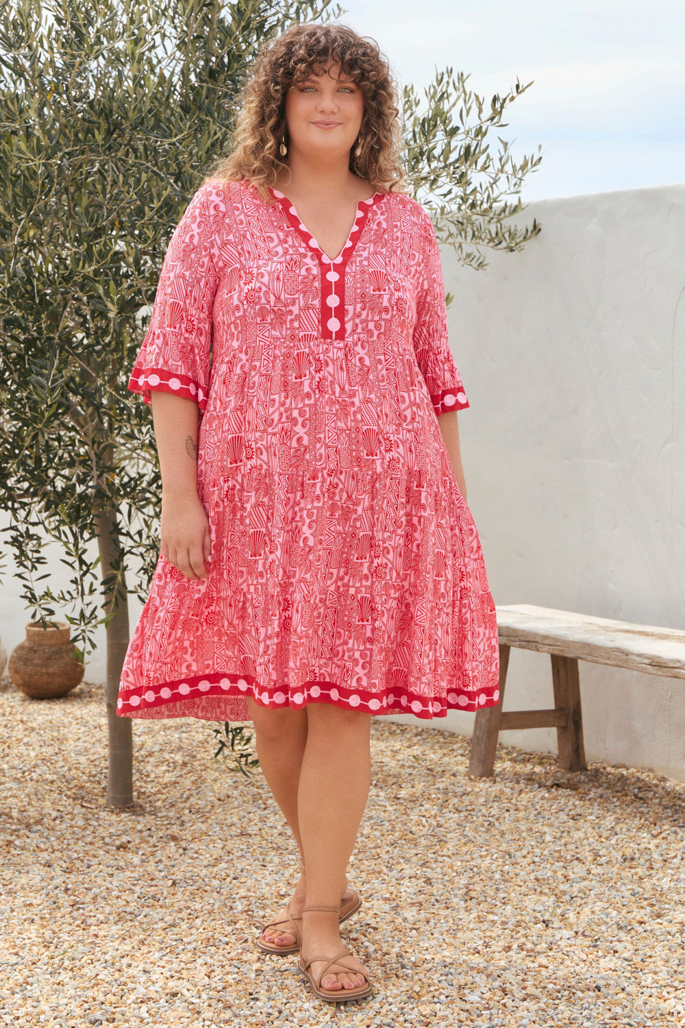 Scout Tiered Dress in Sunkiss