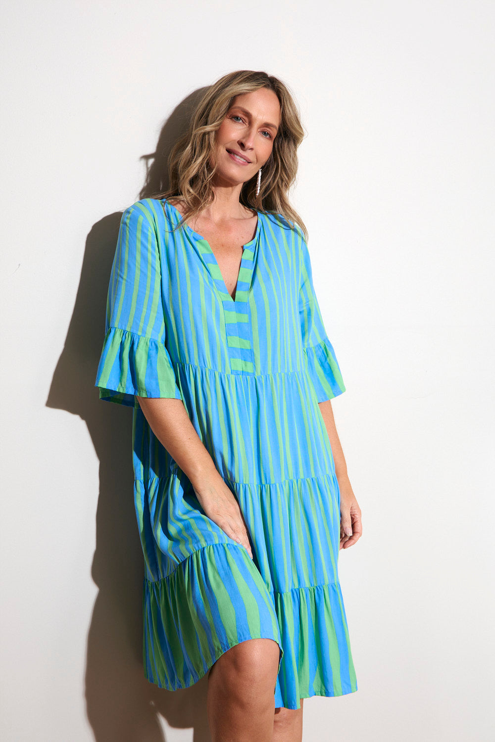 Scout Tiered Dress in Tropical Spring