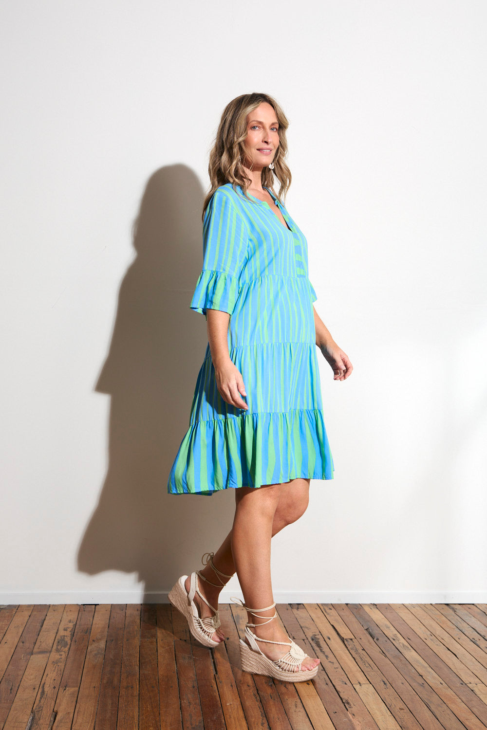 Scout Tiered Dress in Tropical Spring