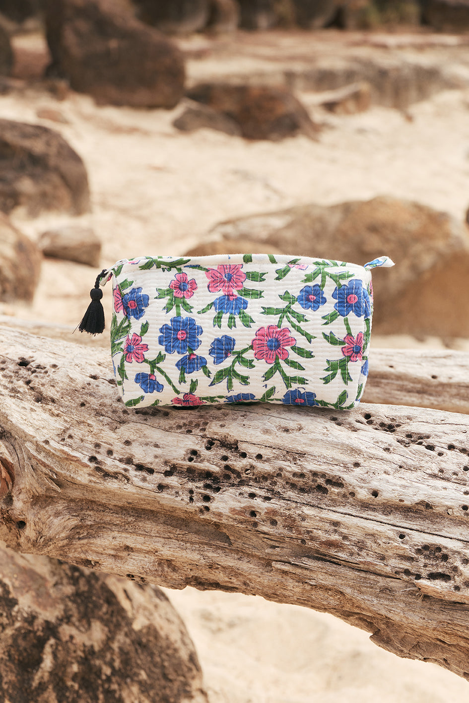 Small Cosmetic Pouch in Petal Cascade