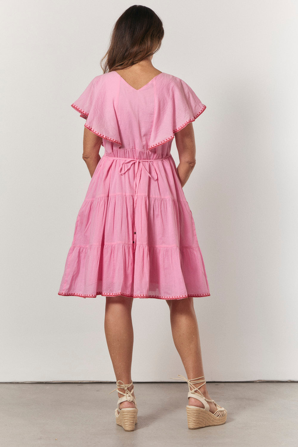 Sydney Flutter Short Dress in Rosita