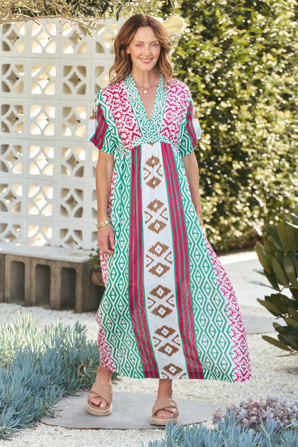 Tahlia Plunge Dress in Serenade, Maxi Dress - Adrift Clothing