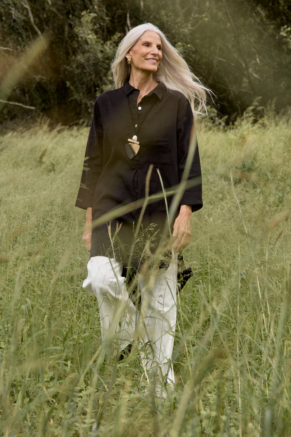 The Wanderer Necklace in Natural, Necklace - Adrift Clothing
