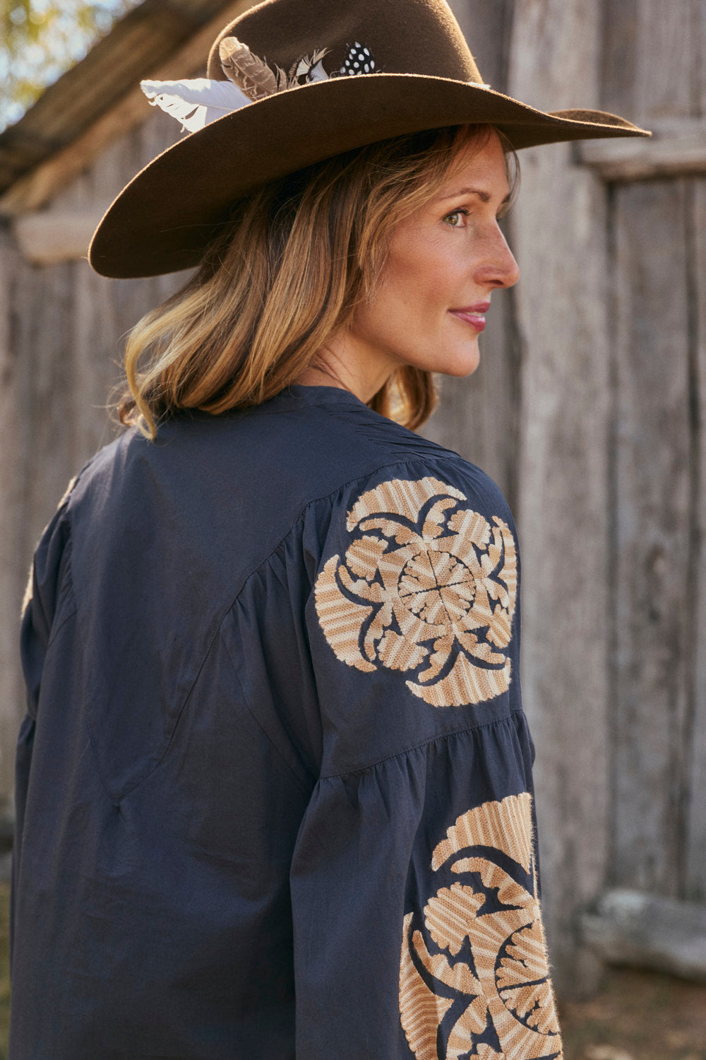 Trinny Embroidered Dress in Reverie