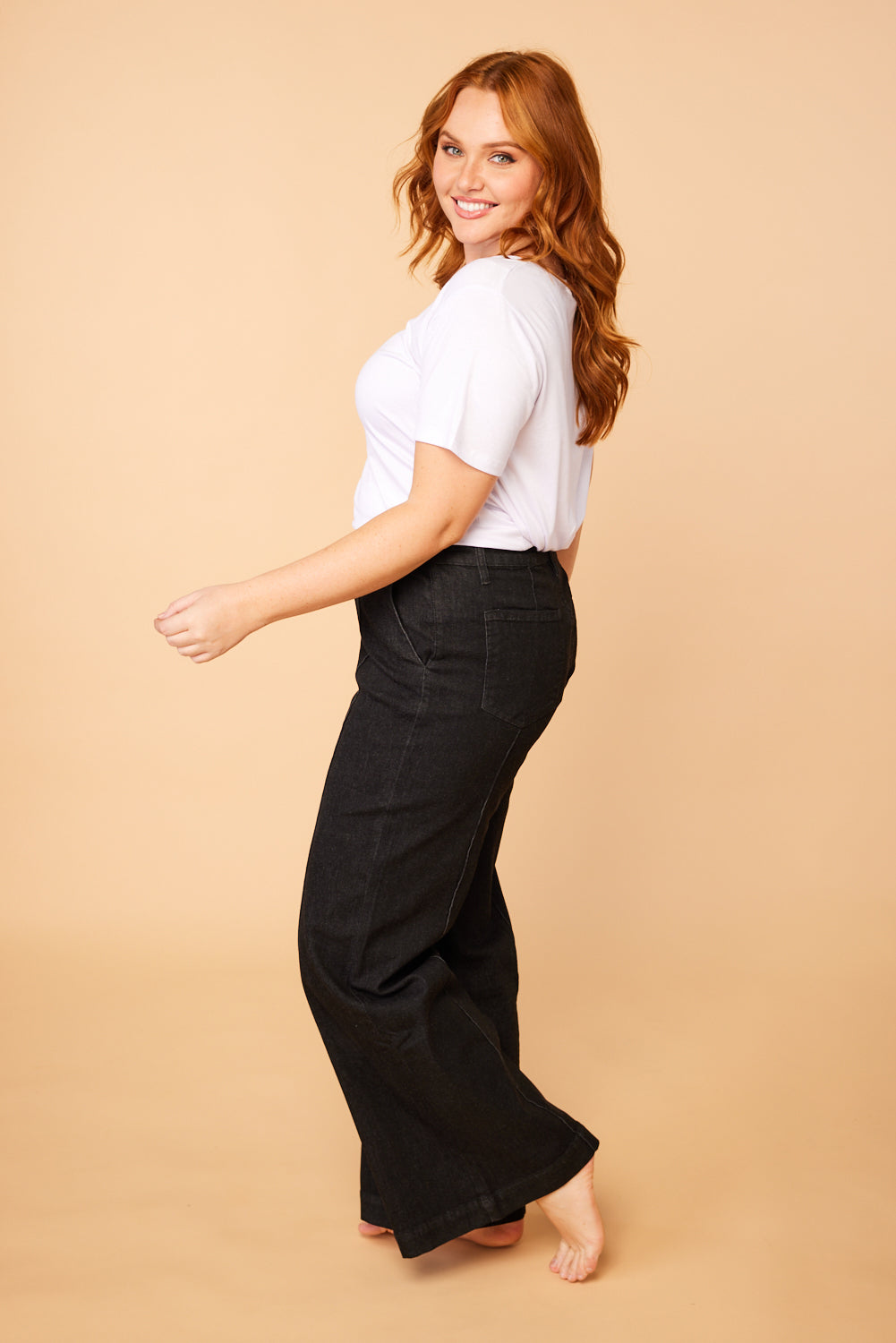 Adrift Denim Wide Leg Jeans in Black, Jean - Adrift Clothing