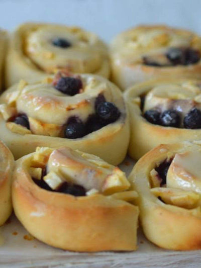 IN THE KITCHEN: Apple and Blueberry Scrolls