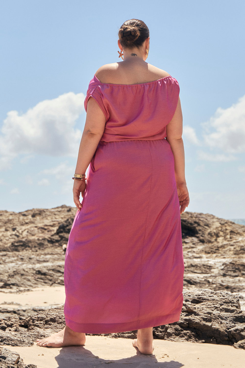 Alice Drop Shoulder Dress in Orchid