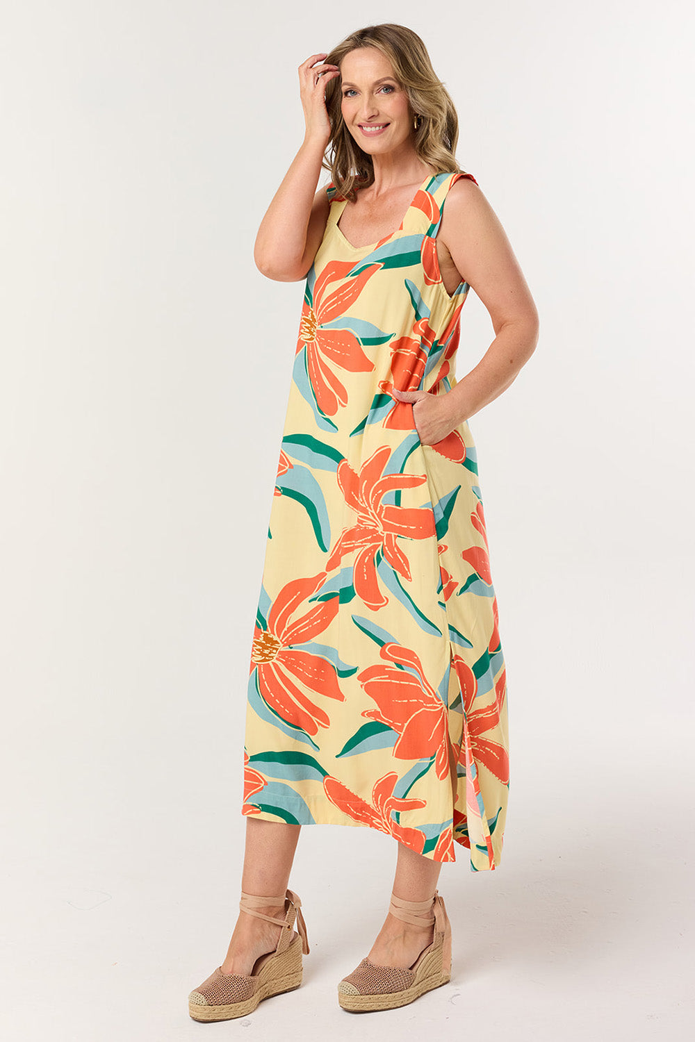 Bec Sun Dress in Waikiki Bloom