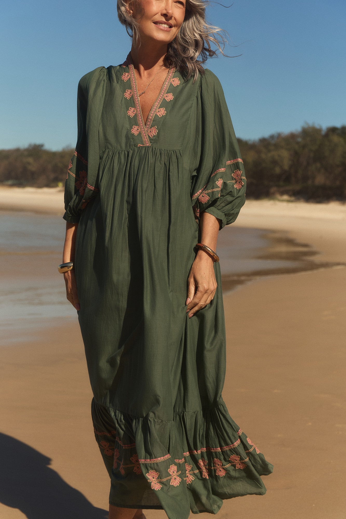 Billie Boho Dress in Amaranth