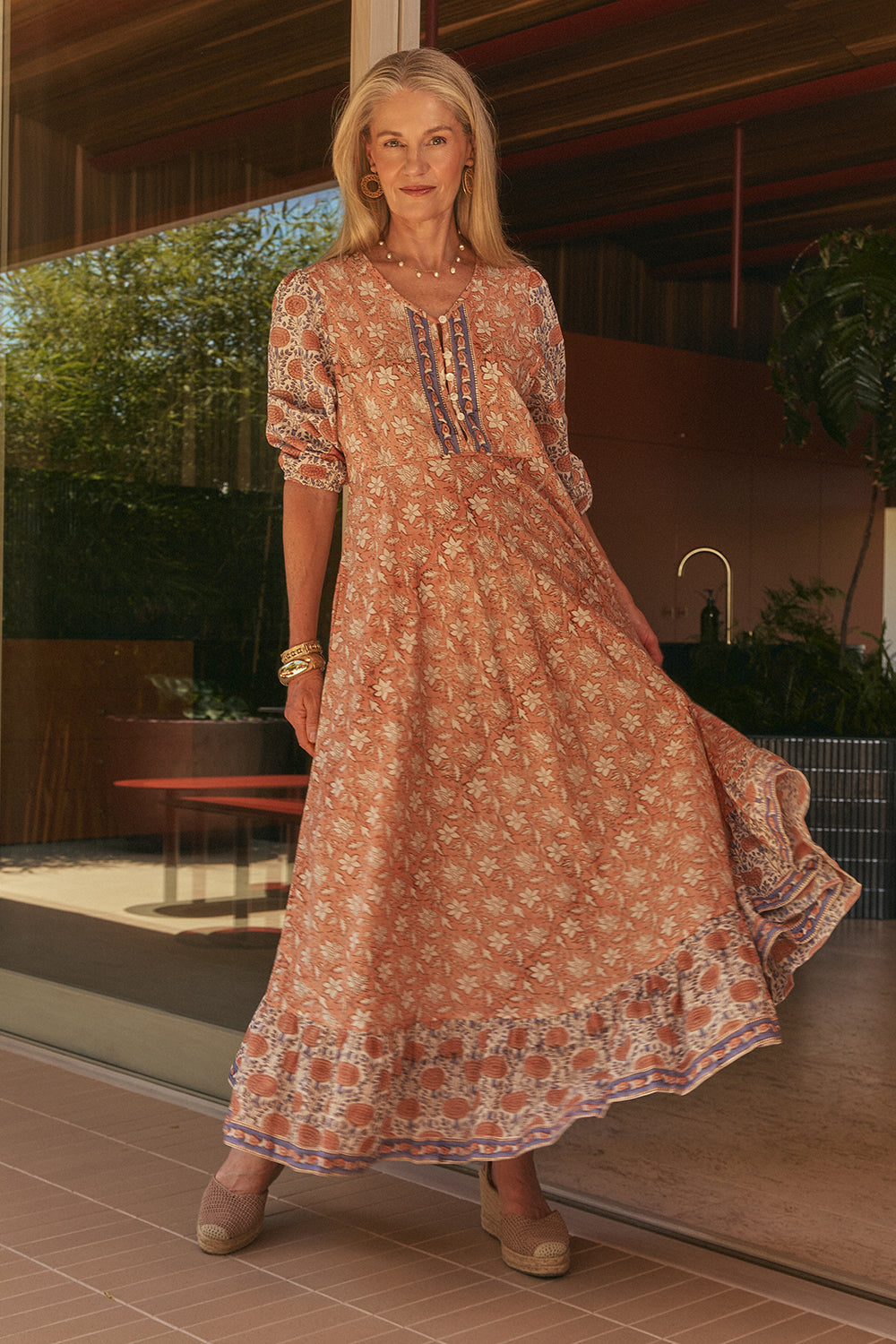 Bonnie Umbrella Dress in Heritage