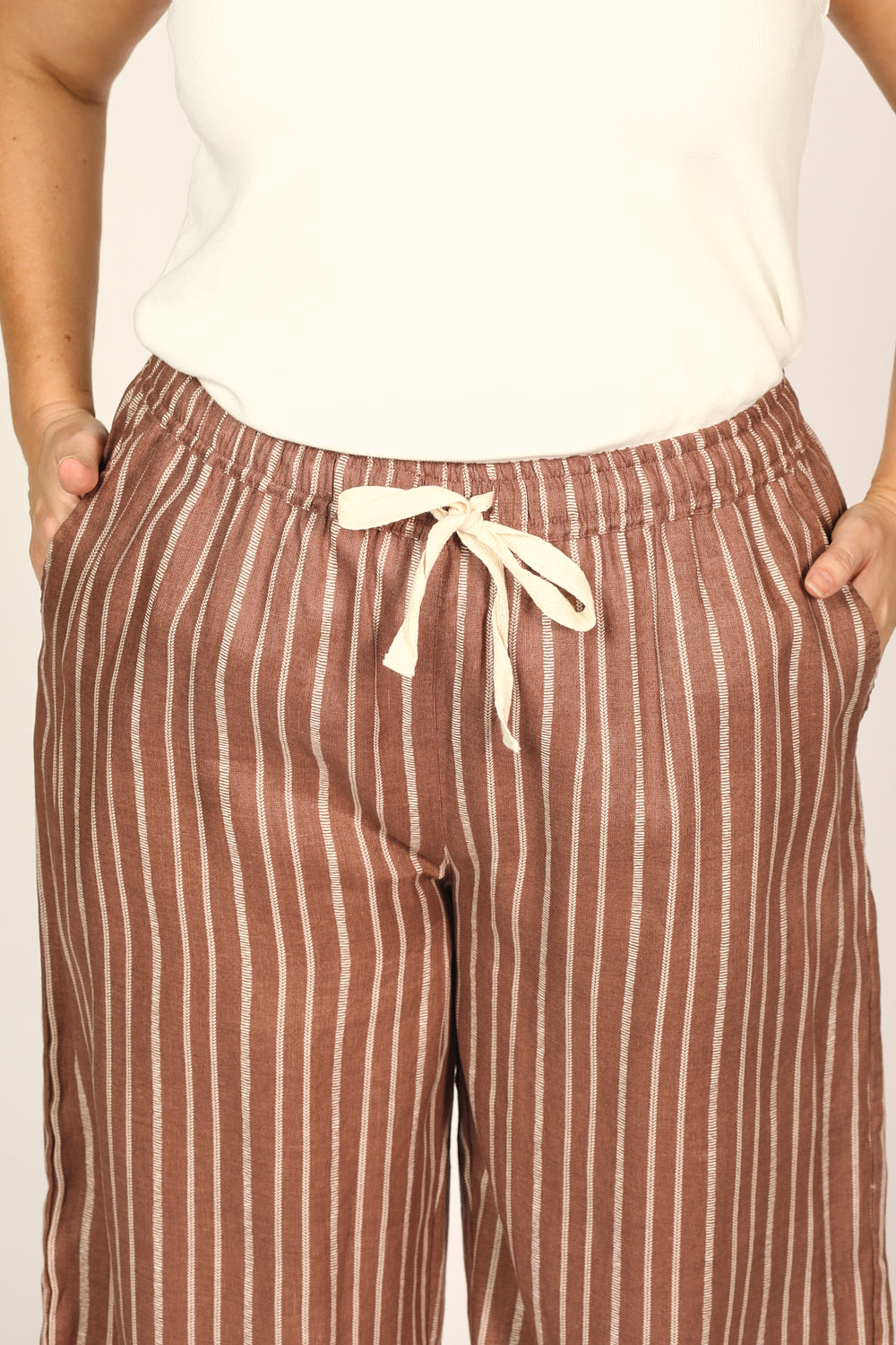 Breezy Relaxed Linen Pant in Nutmeg