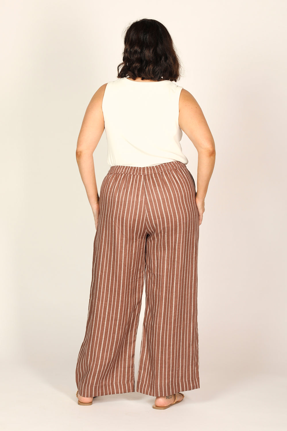 Breezy Relaxed Linen Pant in Nutmeg