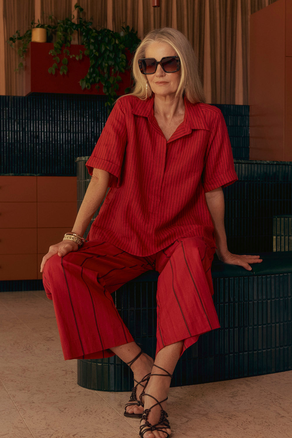 Breezy Relaxed Pant in Very Berry