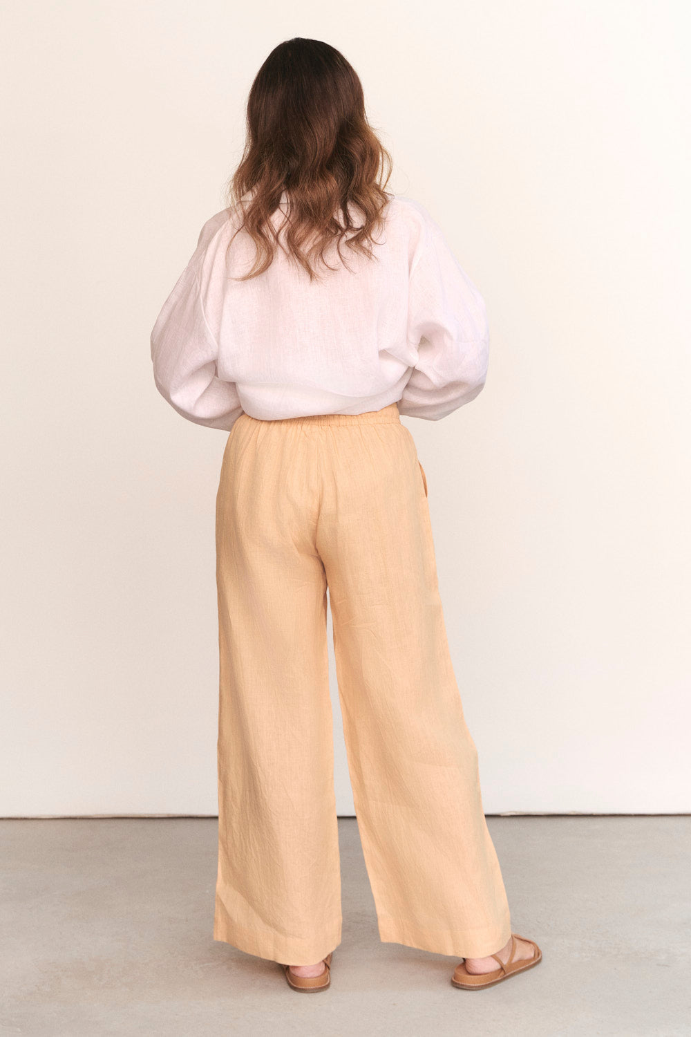 Breezy Linen Relaxed Pant in Sand
