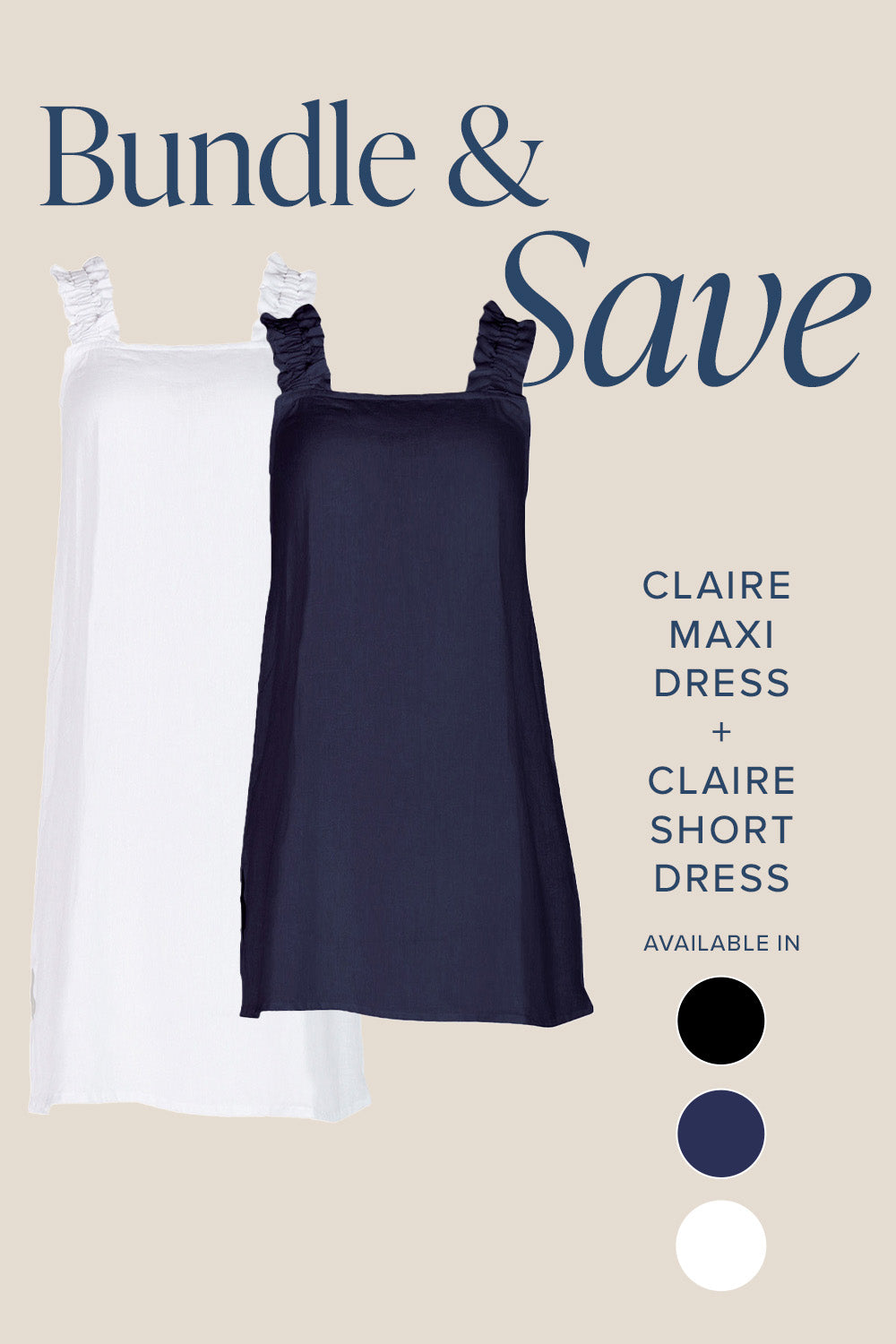 The Claire Maxi & Claire Short Dress Bundle