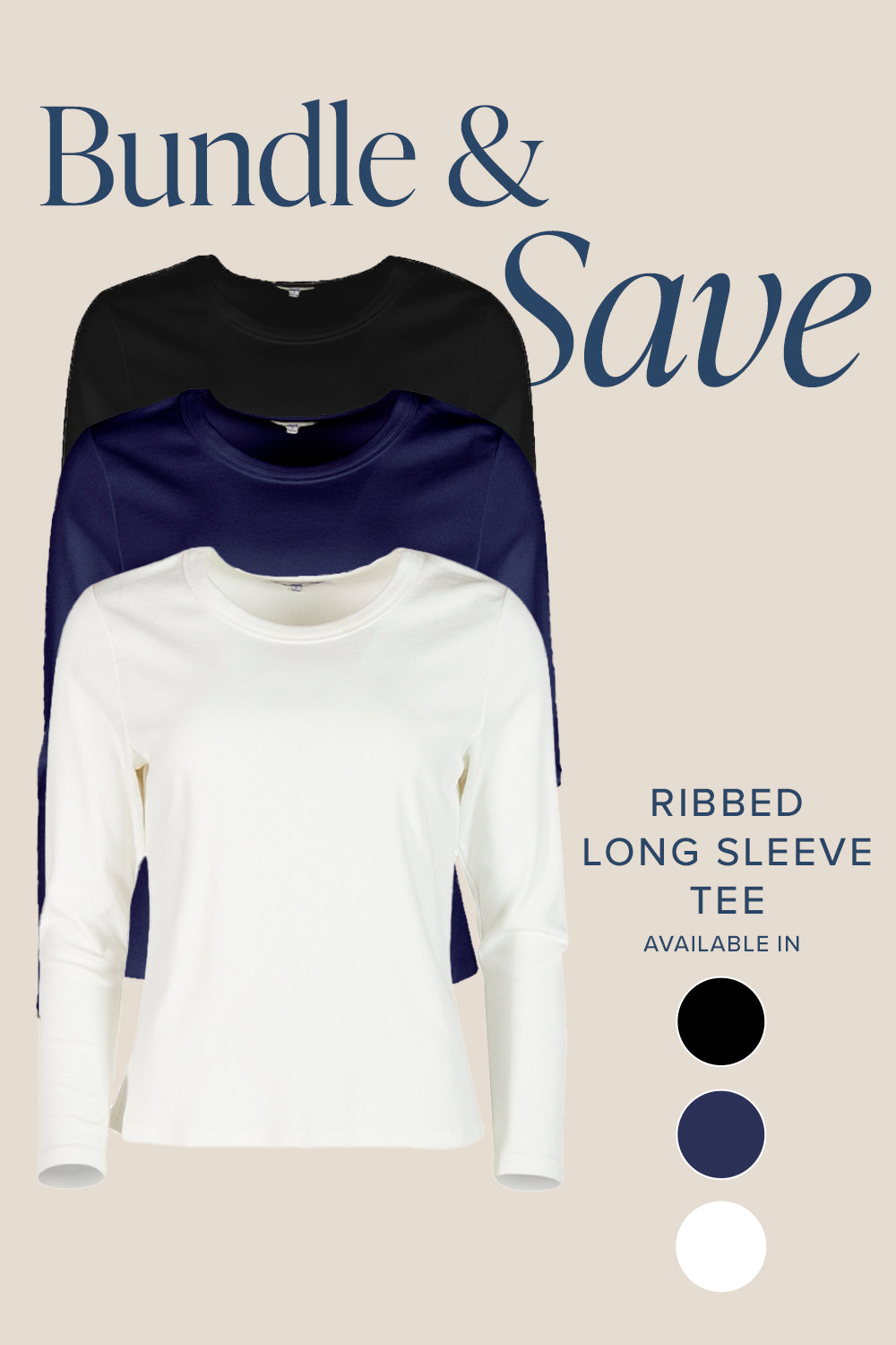 Long Sleeve Ribbed Bundle