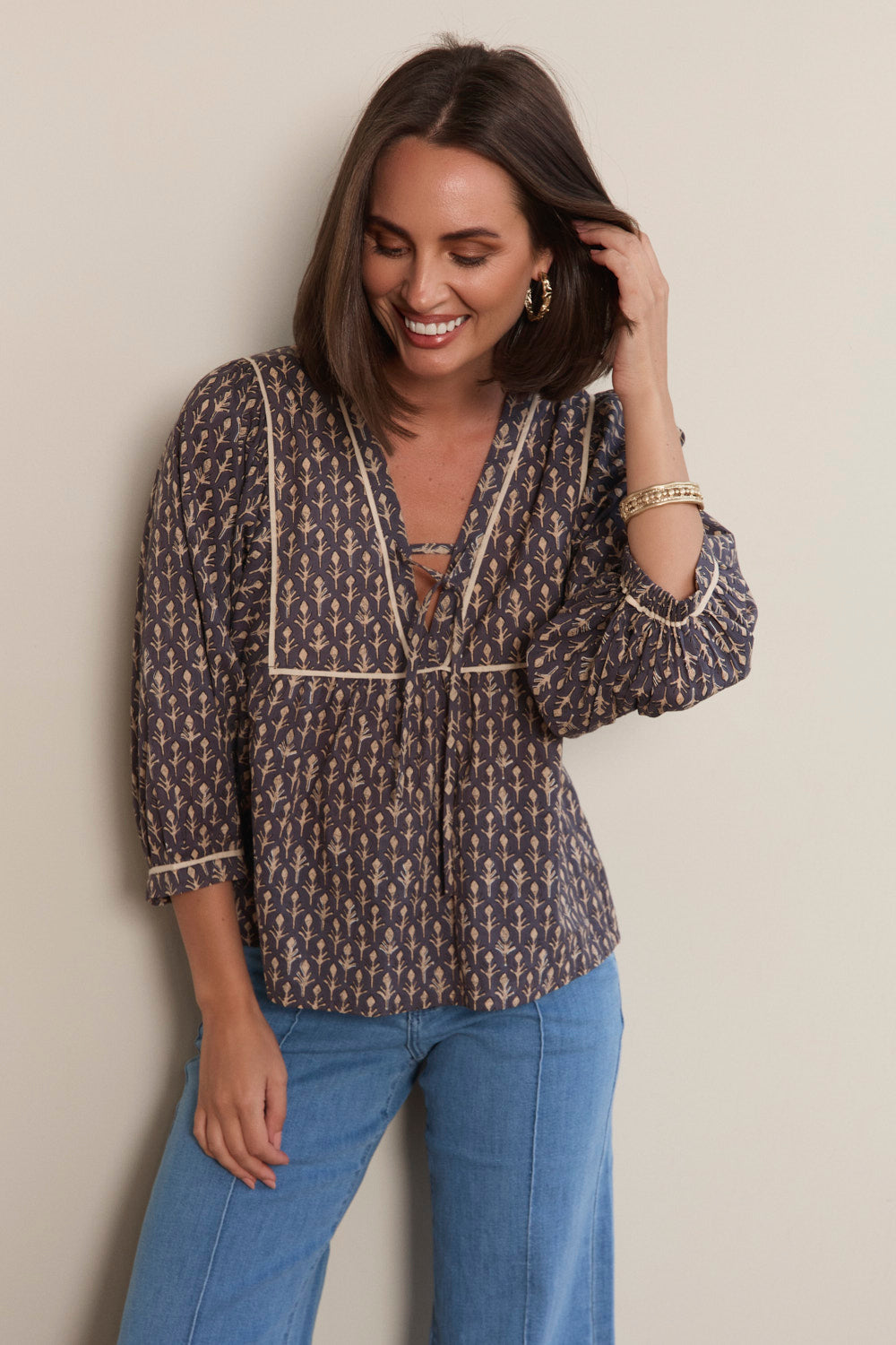 Cairo Blouse in Wildfern