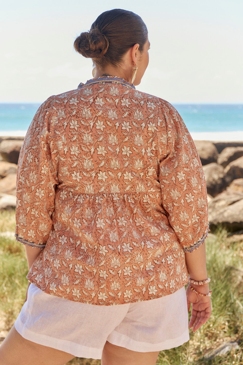 Cairo Boho Blouse in Heritage