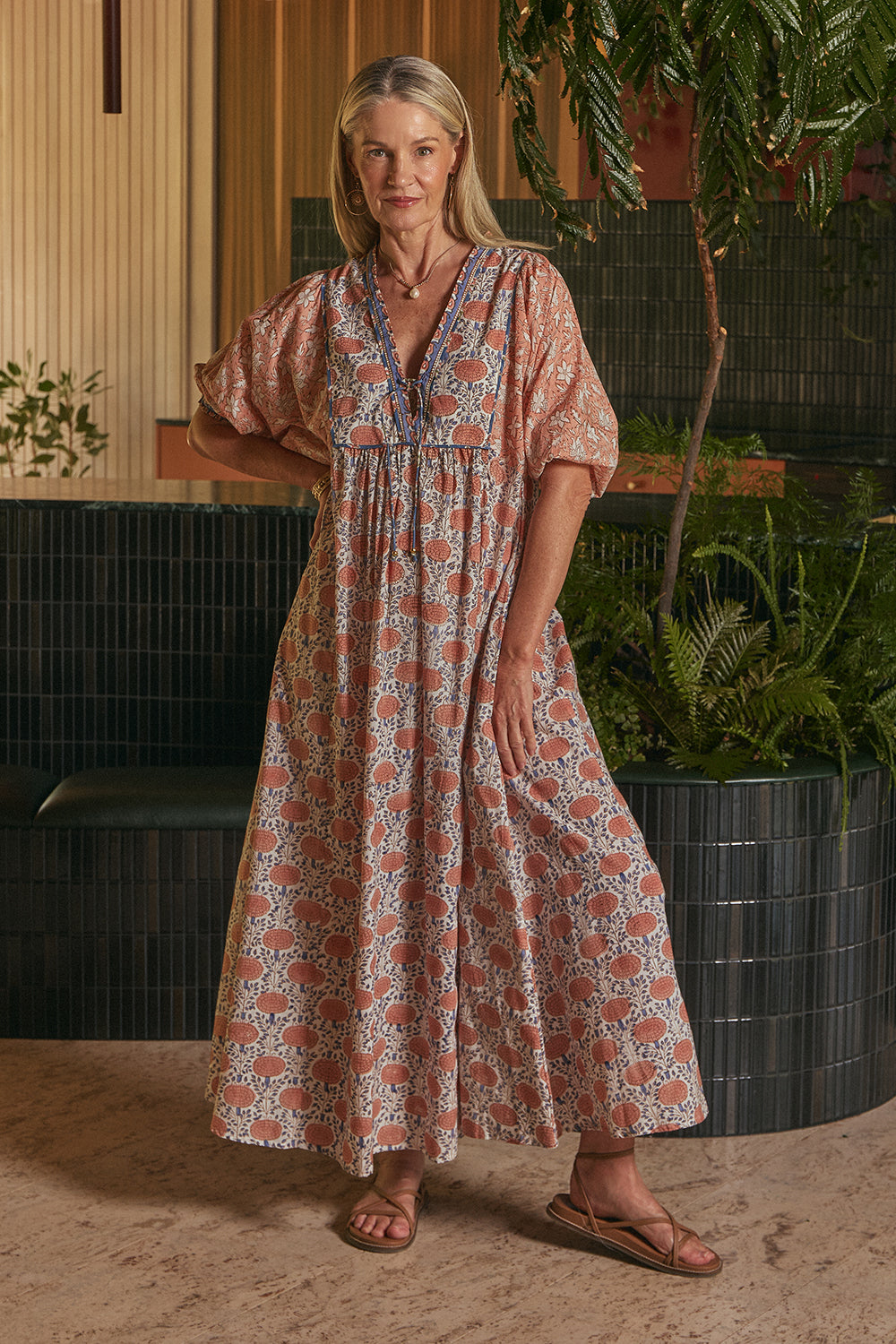 Cairo Boho Dress in Heritage
