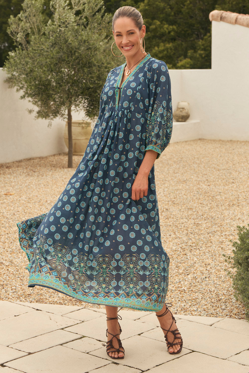 Cairo Boho Dress in Nerolie