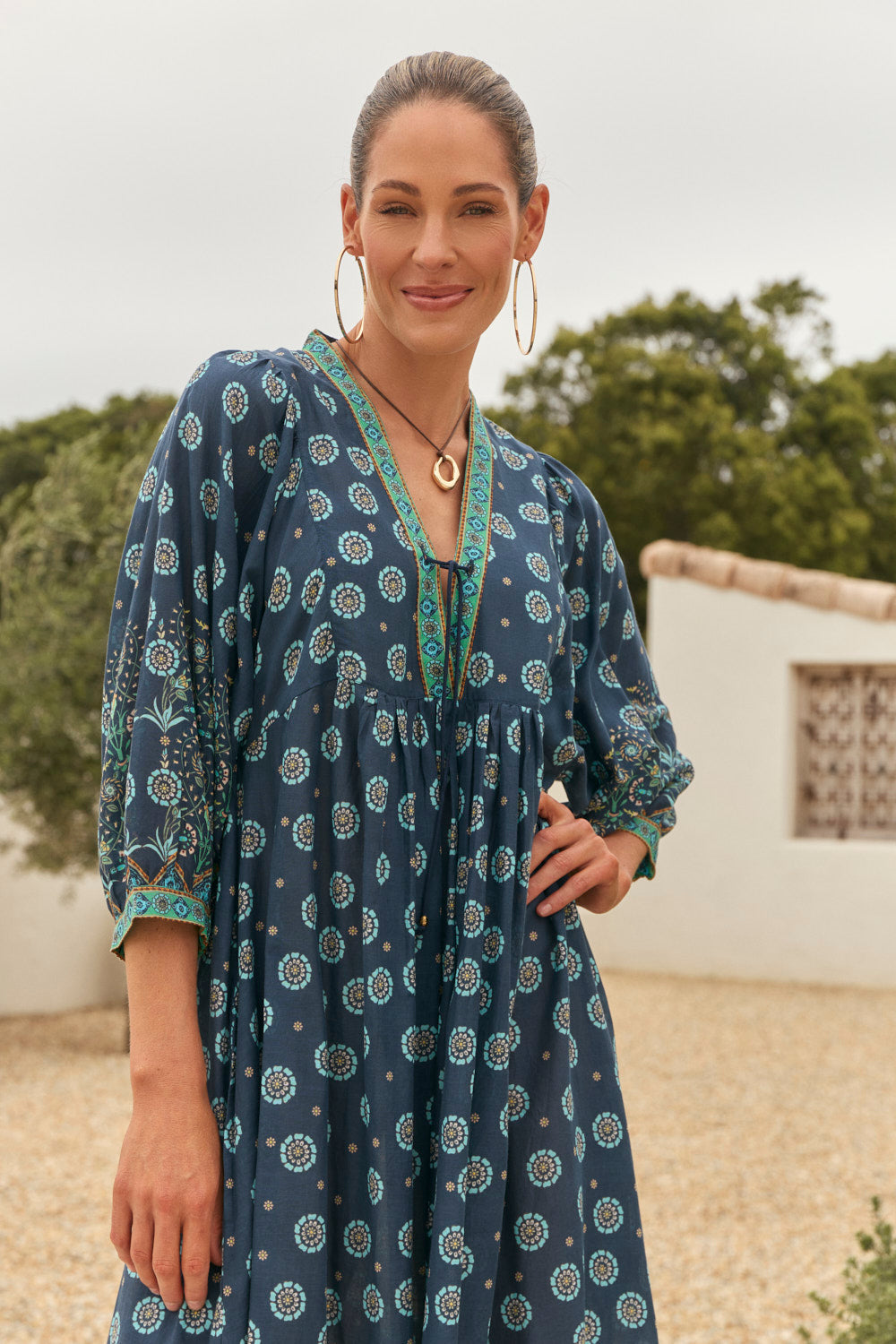 Cairo Boho Dress in Nerolie