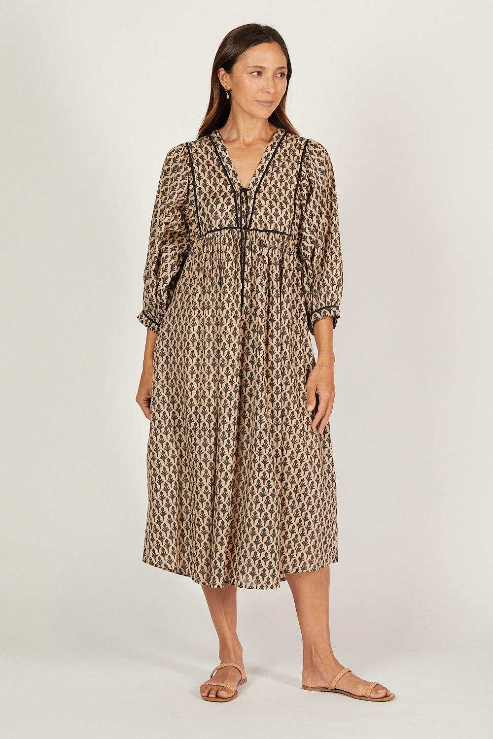 Cairo Midi Dress in Woodlet