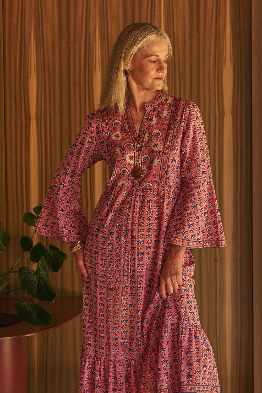 Chantelle Boho Dress in Rosa