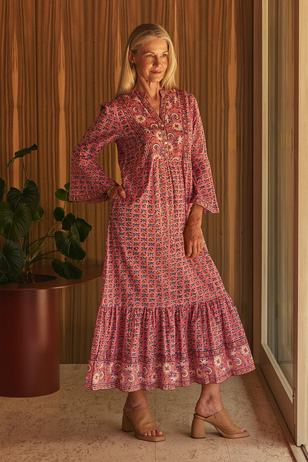 Chantelle Boho Dress in Rosa