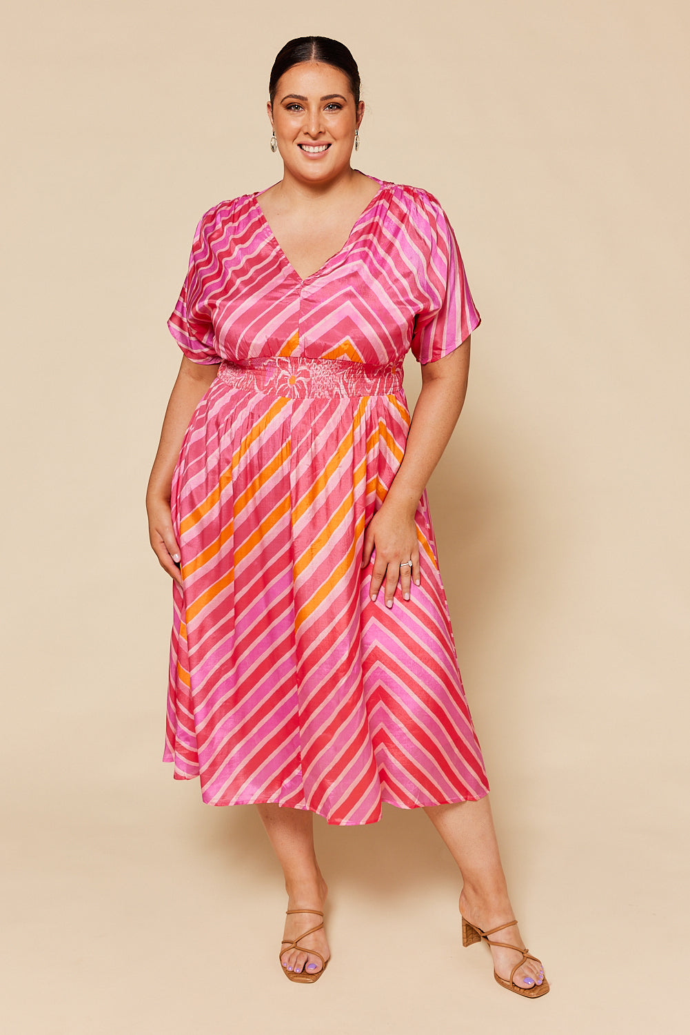 Charlie Maxi Dress in Strawberry Moon