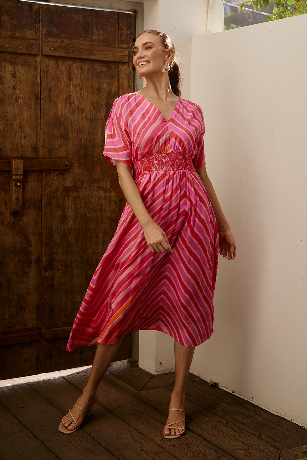 Charlie Maxi Dress in Strawberry Moon