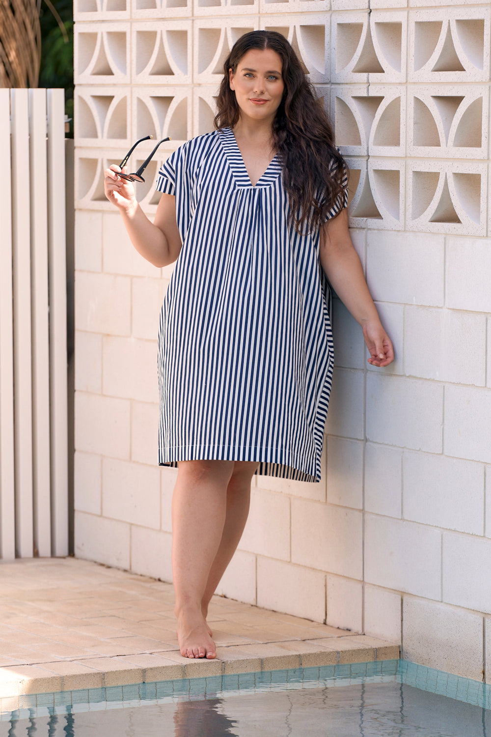 Chelsea Kaftan Resort Dress in Poolside