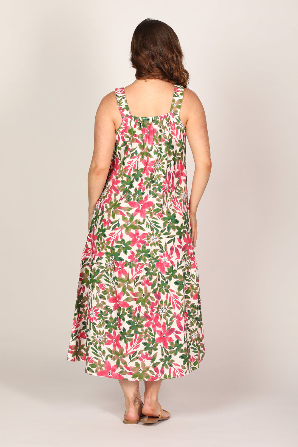 Clara Maxi Dress in Azalea Amore