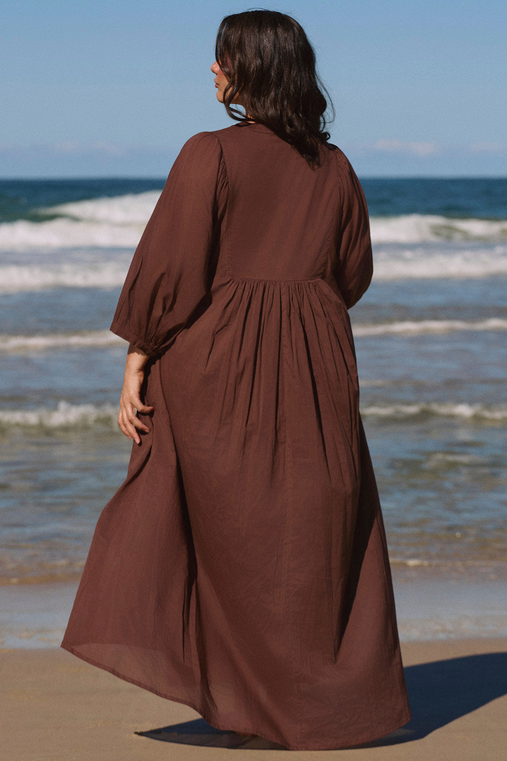 Cairo Boho Dress in Chocolate