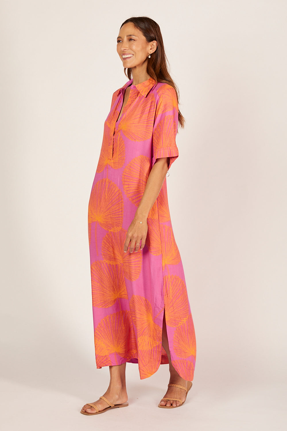 Ella Midi Dress in Summer Solstice