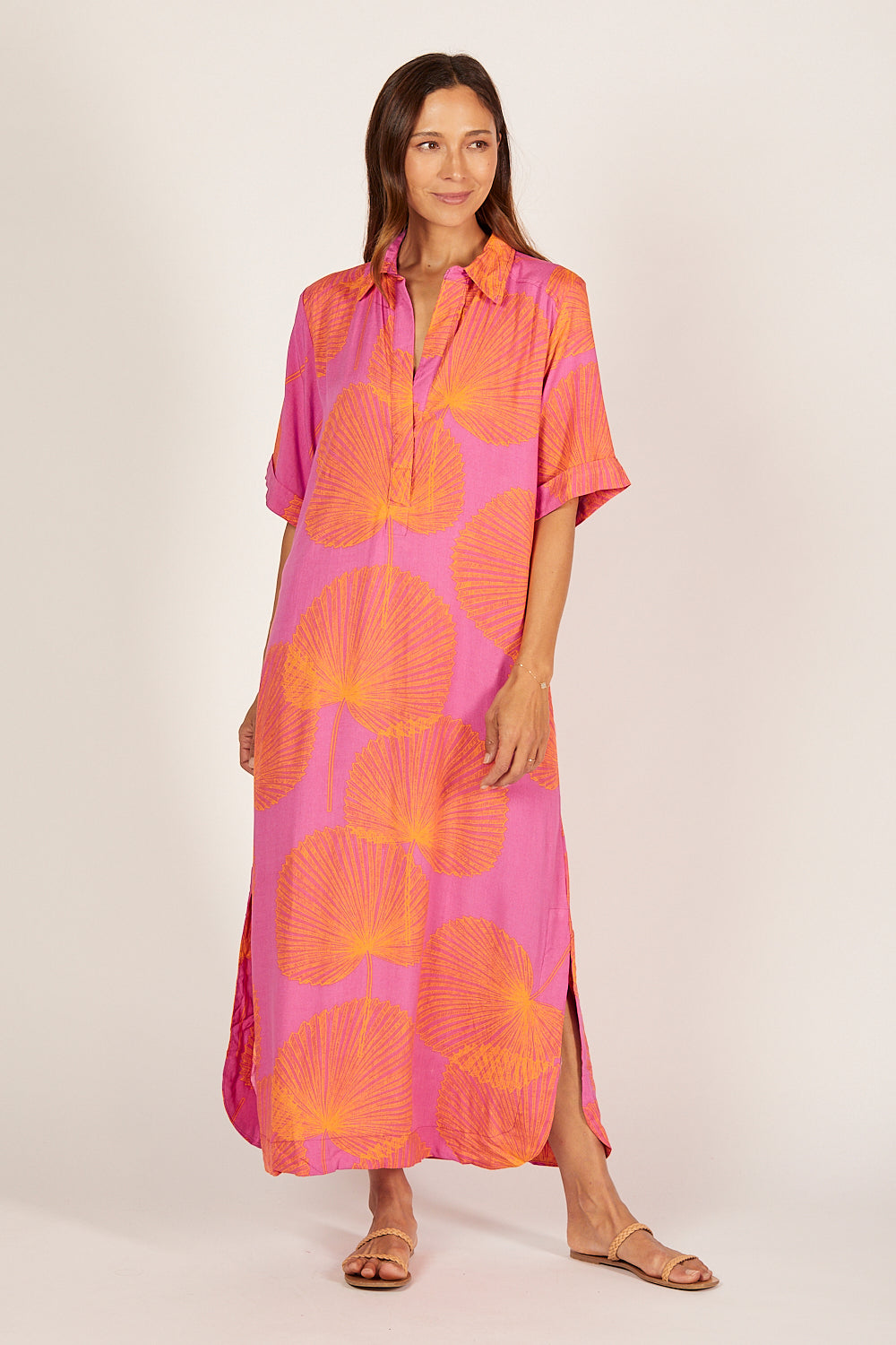 Ella Midi Dress in Summer Solstice