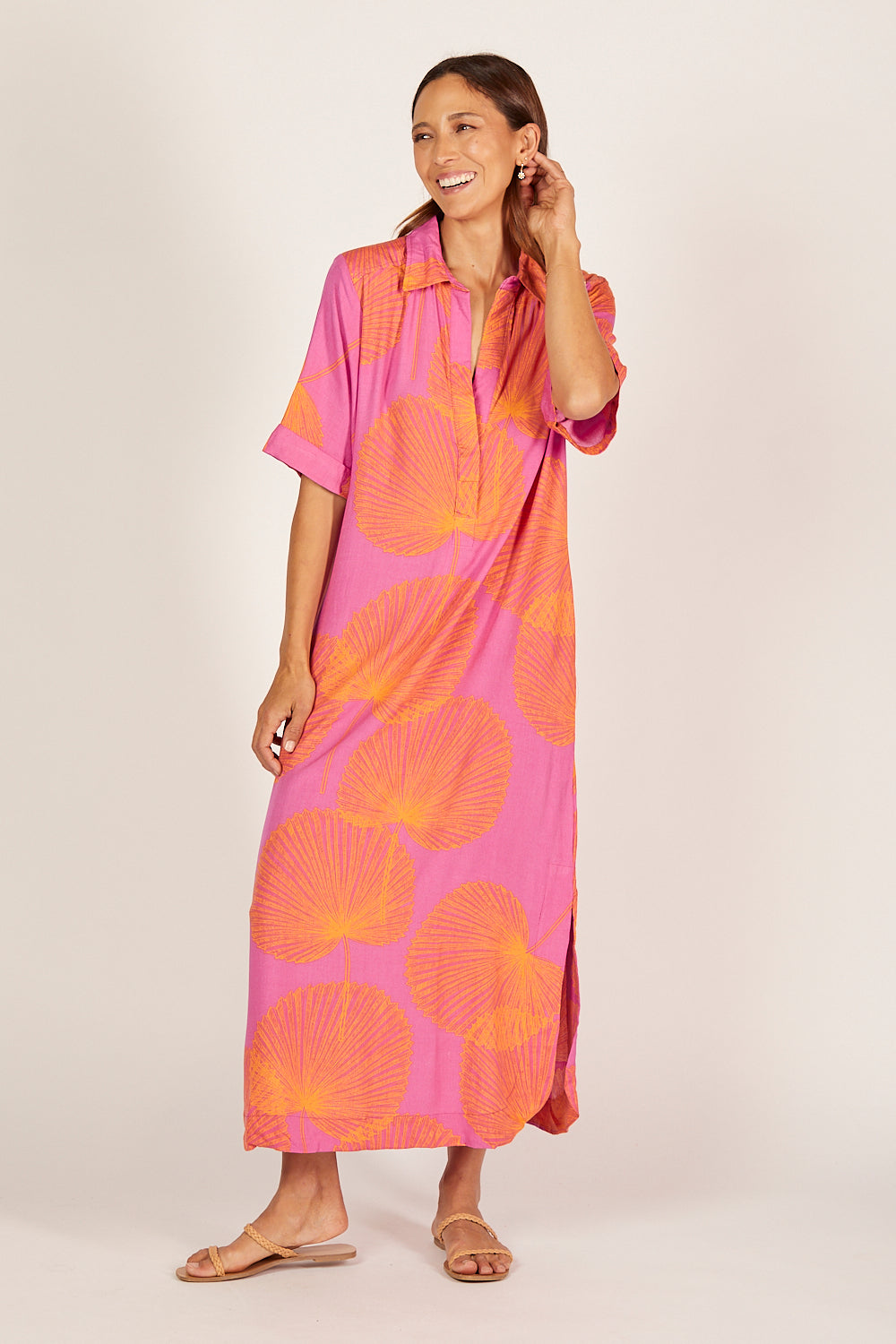 Ella Midi Dress in Summer Solstice