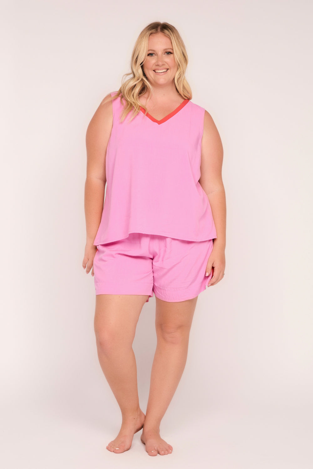 Breezy Relaxed Short in Blushing Berries