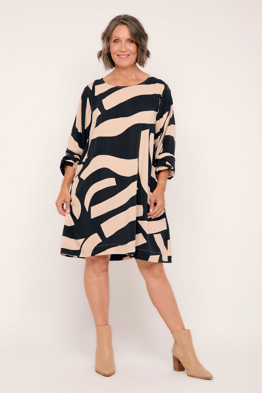 Hazel Short Shift Dress in Nightfall