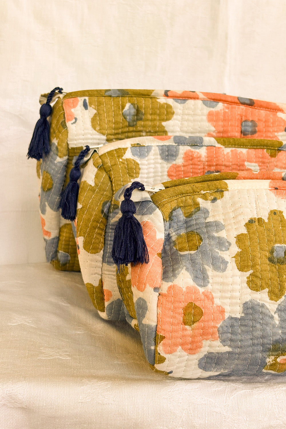 Cosmetic Pouch Bundle in Meadow Haze