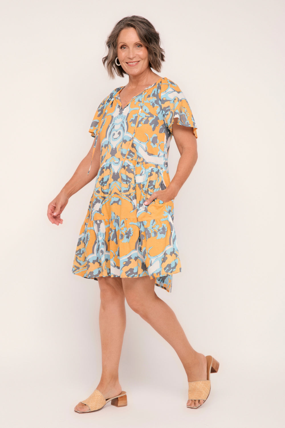 Ismay Short Dress in Sardinia