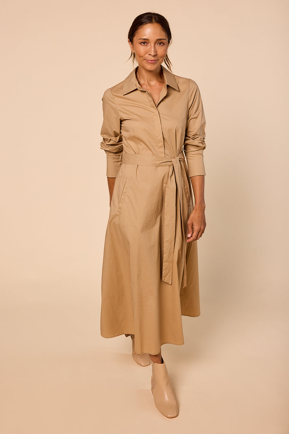 Kelly Dress in Camel