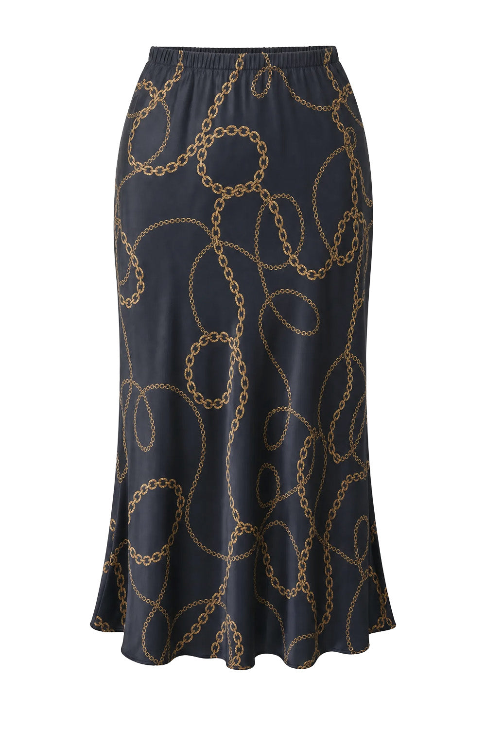 Kira Bias Cut Skirt in Meridian