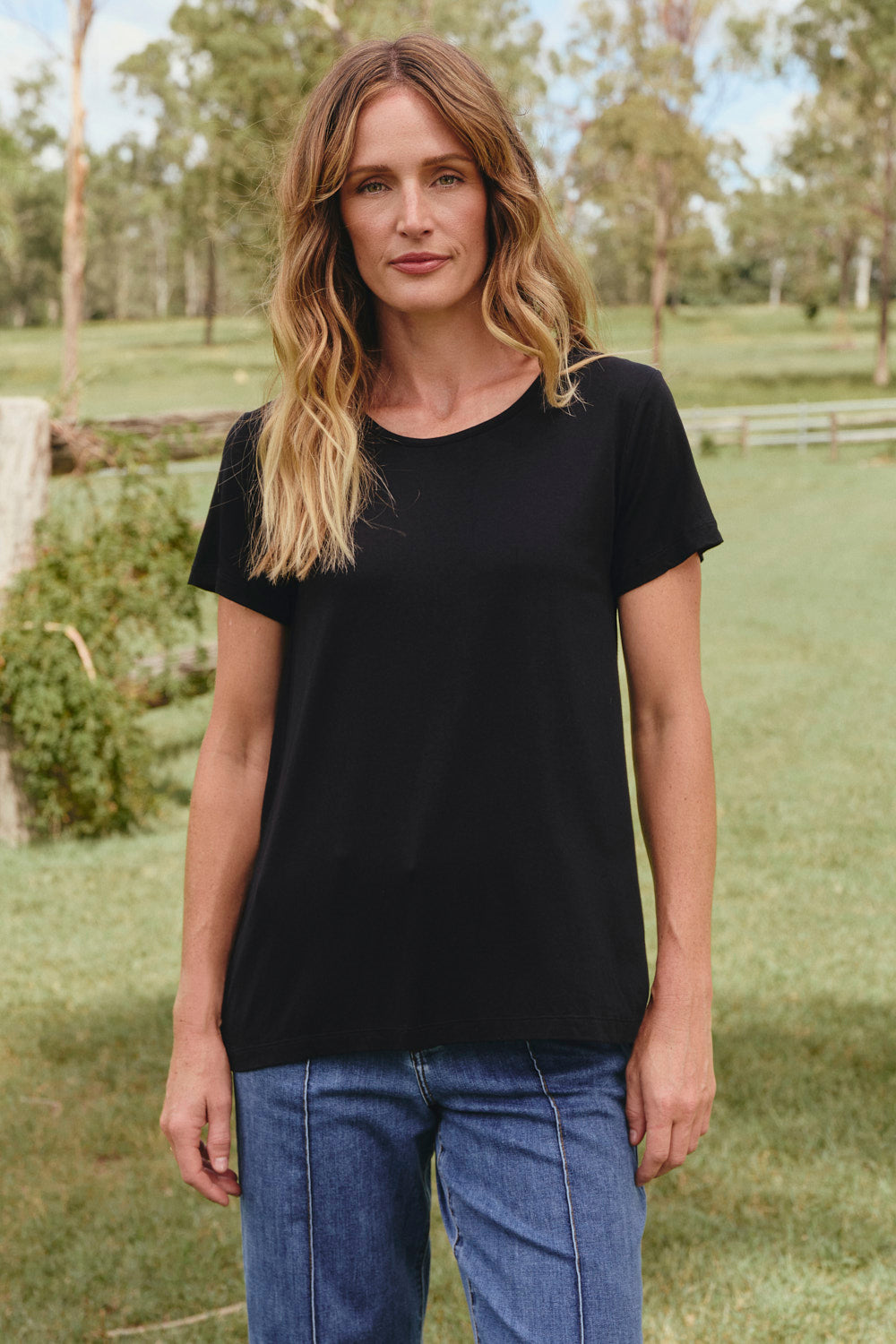 Swing Tee in Black