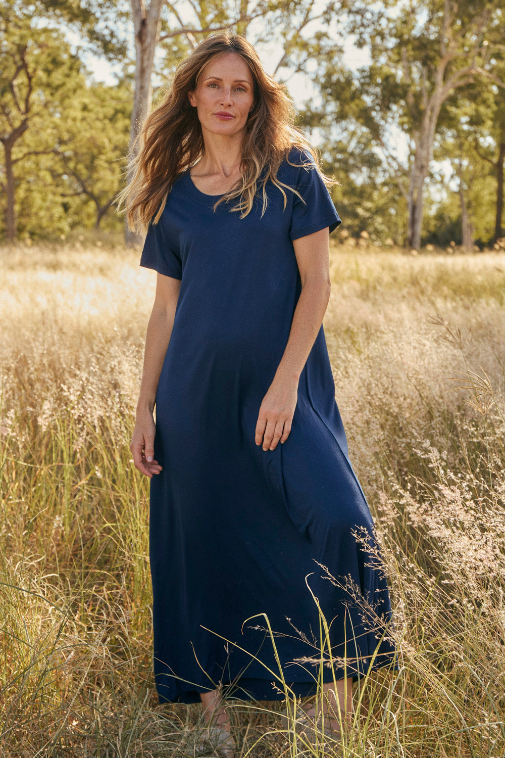 Swing Dress in Navy