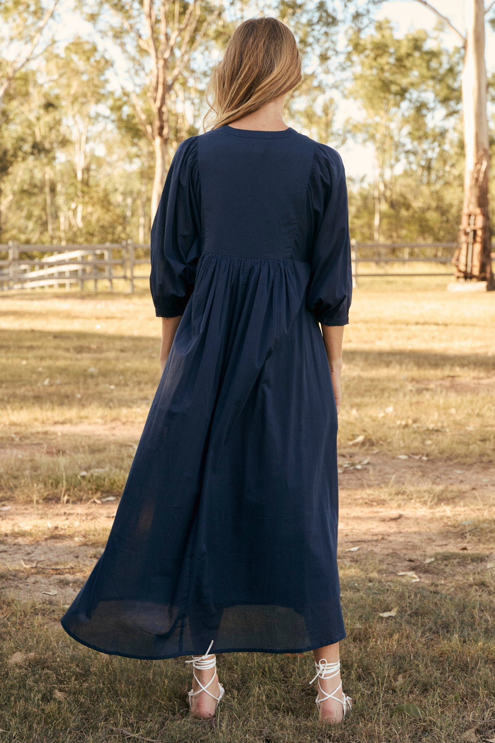 Cairo Boho Dress in Navy
