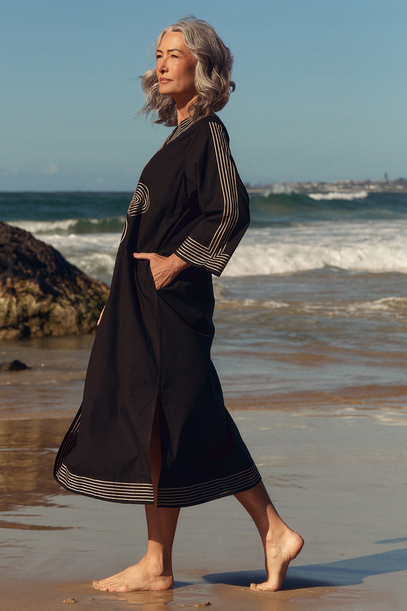 Sofia Bell Sleeve Tunic Dress in Duality
