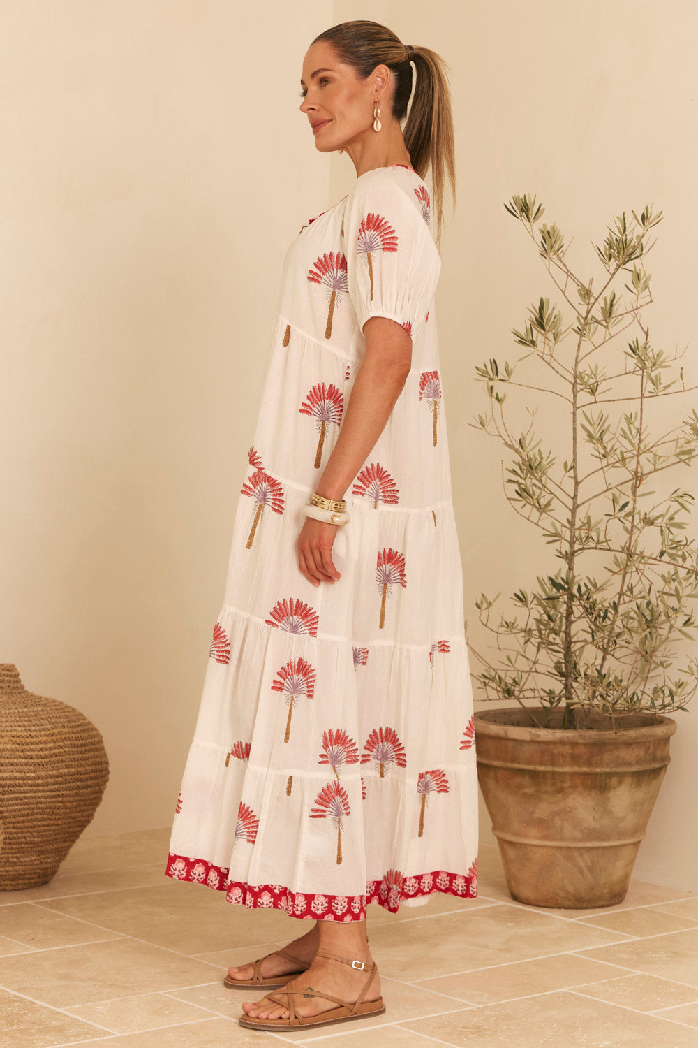 Layla Tiered Dress in Cypress