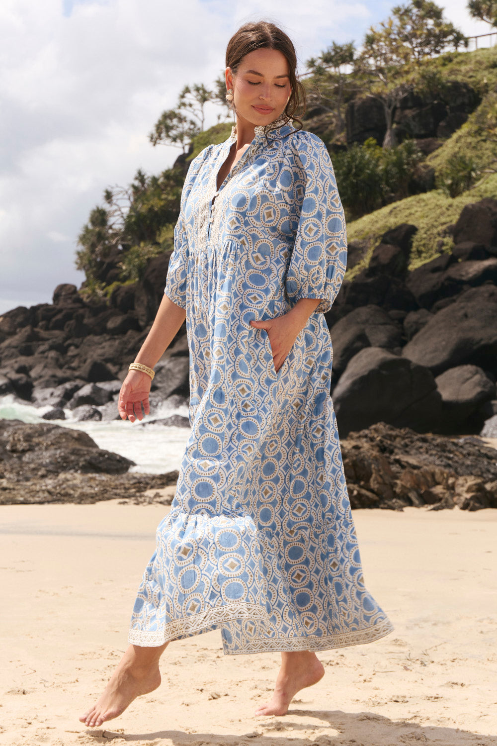 Mirabelle Frill Dress in Elysian