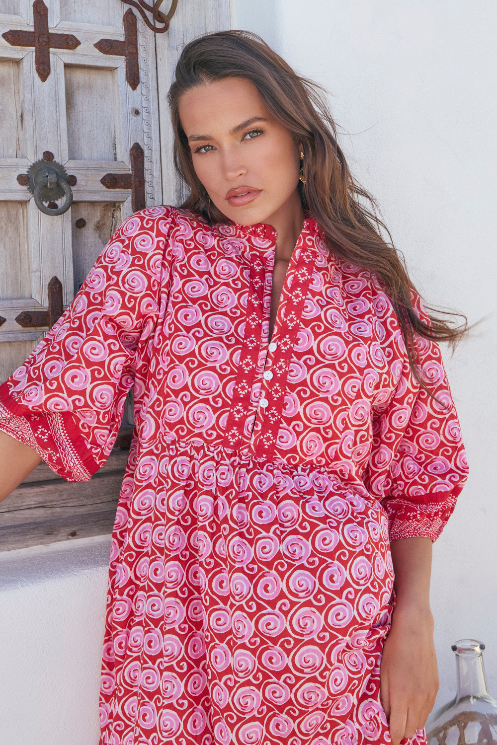 Mirabelle Frill Dress in Emberlyn