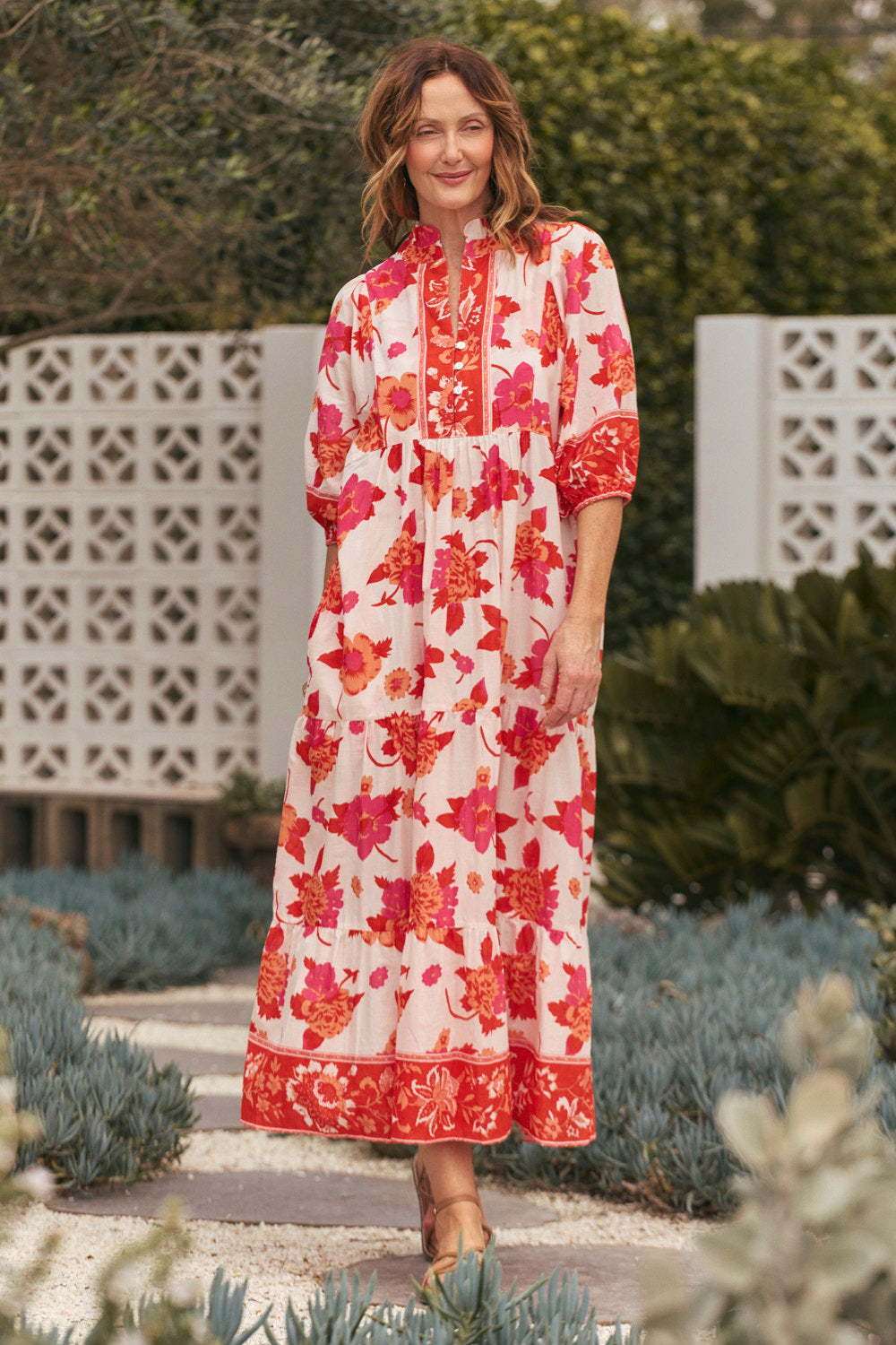 Mirabelle Frill Dress in Thistle